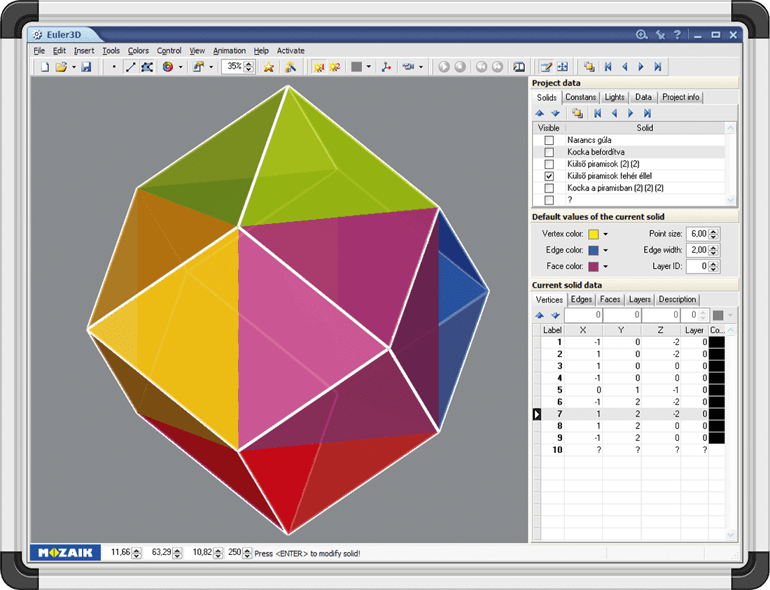 Spatial coordinate system