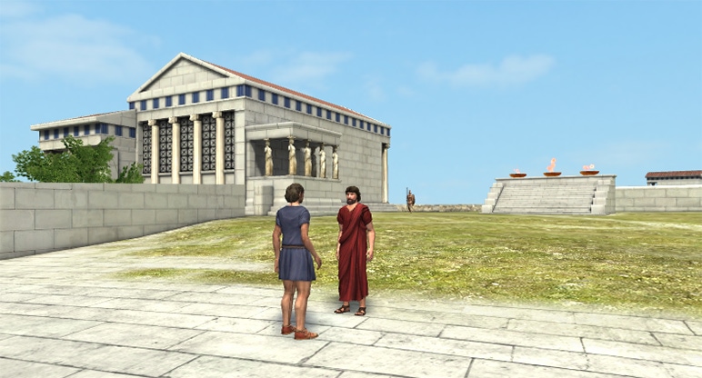 Virtual reality in 3D scenes