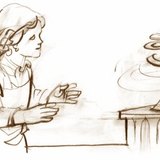 Бумажная змейка на радиаторе демонстрирует движение тёплого воздуха