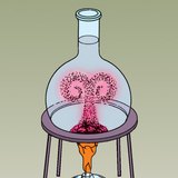 Демонстрация теплового потока посредством окрашенной воды