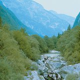 Речная долина на плато Крас (Карст)