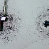 Магнитное поле катушки с током и магнитного стержня