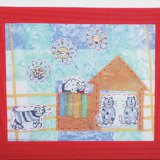 Making a textile picture - step 4