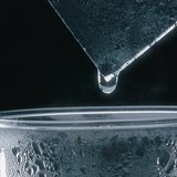 Water vapour condenses on a cold surface