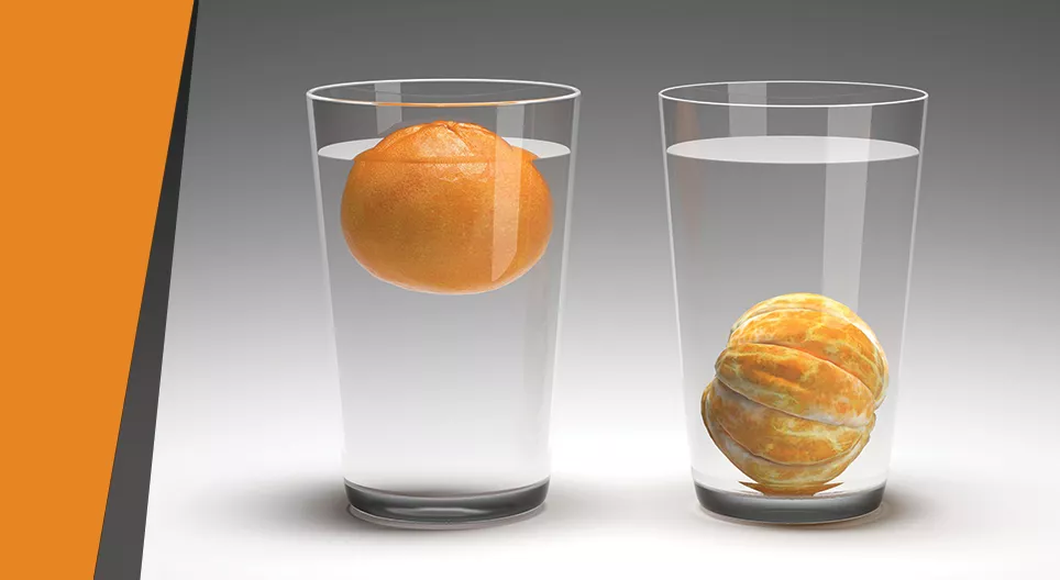 Плавающий апельсин